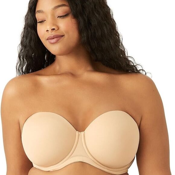 Wacoal Womens Red Carpet Strapless Full Busted Underwire Bra 32 DD - Picture 1 of 8